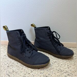 Dr. Martens Alfie Black Canvas Boots (discontinued) W size 9 / M size 8 / 41 EU